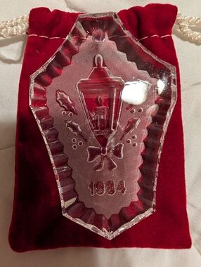 Vintage Waterford 1984 Leaded Crystal 🎄 Ornament Lantern Design